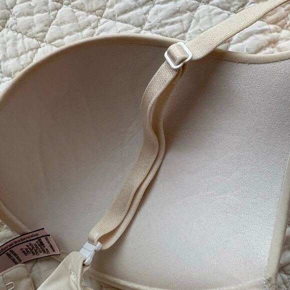 VICTORIA'S SECRET Perfect Shape Push up Bra Cream Sz 32DD F70 Intimates Lingerie - Picture 4 of 10